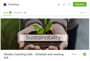 Environmental Coaching Programme community
